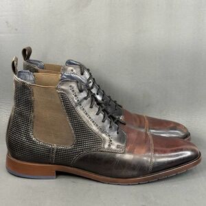 Stacy Adams Men’s Rafferty Cap Toe Lace-Up Boots Size 10 – Stylish Leather Dress